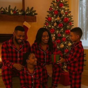 Pyjamas-couple et famille